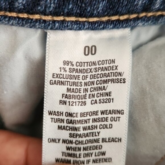 [Aeropostale] Jean Distressed Mini Skirt - Size 00 - Picture 2 of 2